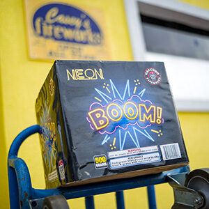 Neon Boom shows off great value and neon colors from Raccoon Fireworks