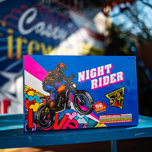 Night Rider, a 96-Shot high energy mine cake from Monkey Mania