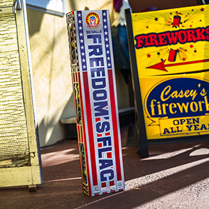 Freedom's Flag, a ball-style firework from Casey's