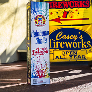 Rainboom, a neon ball-style shell from Casey's Fireworks