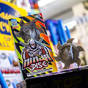 Ninja Disc, a spinning fireworks disc from casey's Fireworks