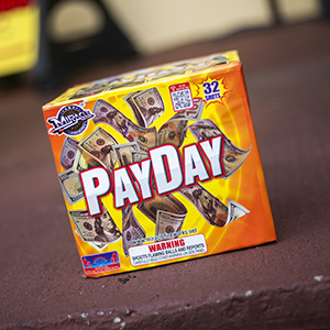 Payday, a buy-two-save $30 firework from Casey's Fireworks
