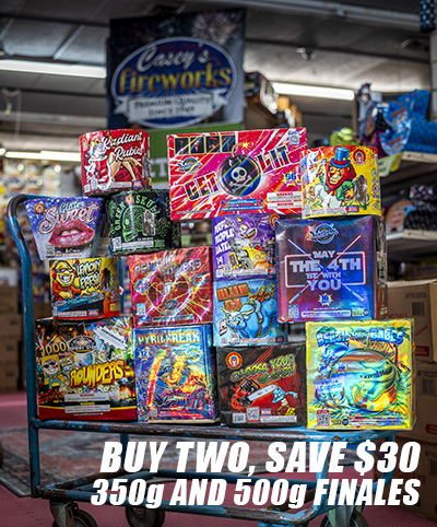 Buy Two, Save $30 mix-and-match 350 and 500g finales